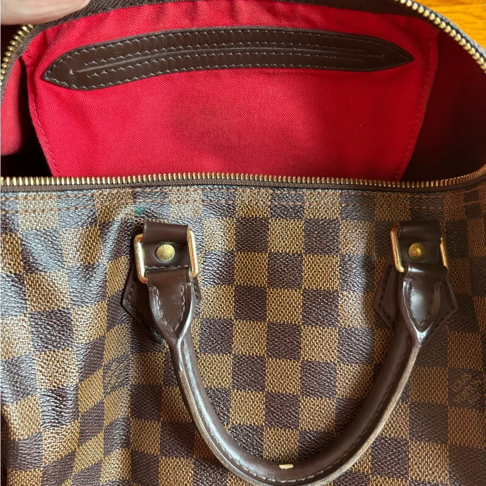LOUIS VUITTON Damier Ebene canvas, the Speedy 30 100% AUTHENTIC!!!! - Picture 15 of 16